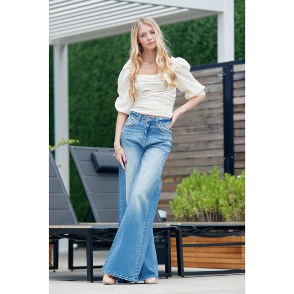 -HIGH RISE SUPER WIDE LEG WITH STRETCH NONDISTRESSED - Picture 2 of 6